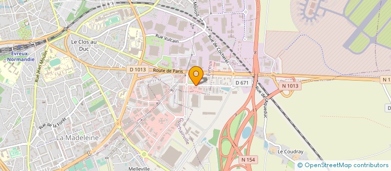 localisation de l'entreprise PARIS CAR SELECT  EVREUX