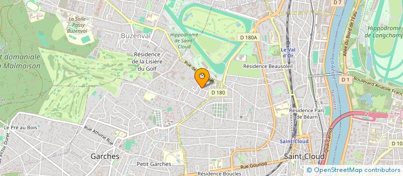localisation de l'entreprise PARIS CAR SERVICE à GARCHES