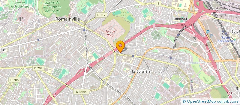 localisation de l'entreprise PARIS CARS SERVICES à NOISY LE SEC