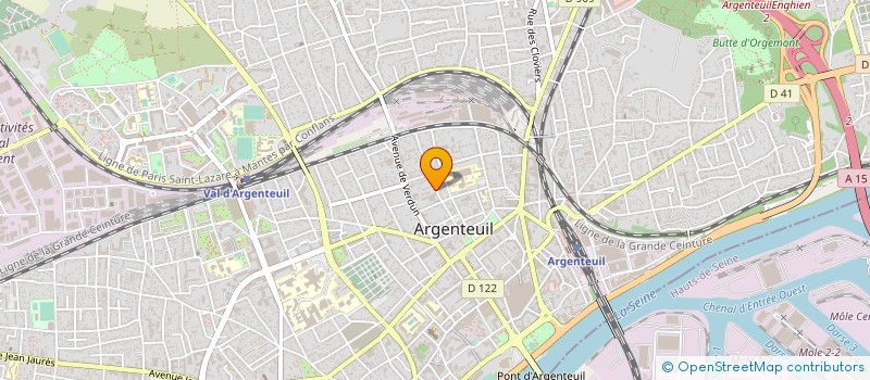 localisation de l'entreprise PARIS CENTRE à ARGENTEUIL