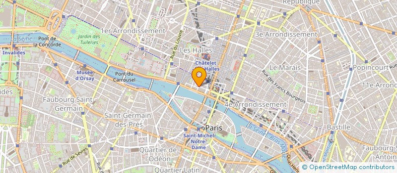 localisation de l'entreprise PARIS CENTRE ACCUEIL  PARIS