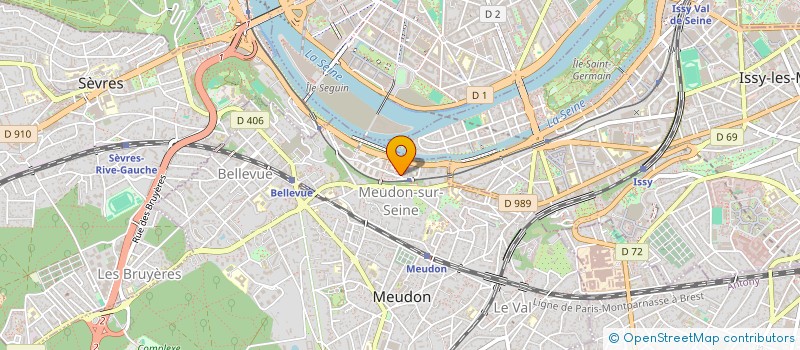 localisation de l'entreprise PARIS CHAMPAGNE TOUR  MEUDON