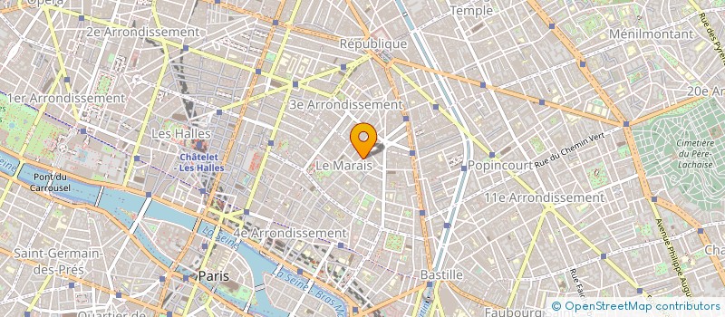 localisation de l'entreprise PARIS CHARMS & SECRETS  PARIS