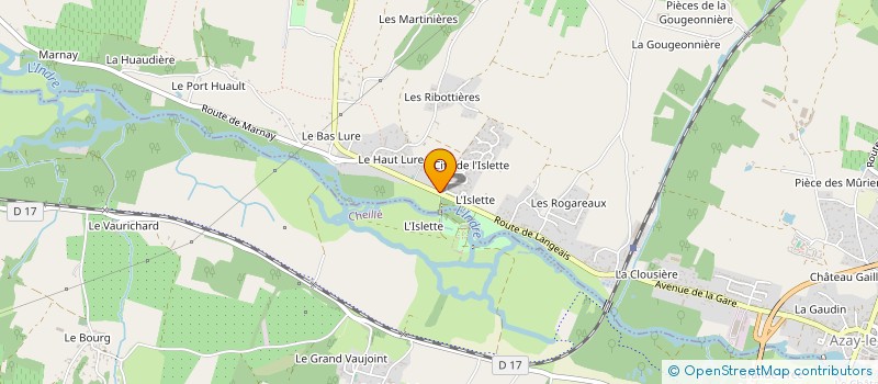 localisation de l'entreprise PARIS CHARRIERE à AZAY-LE-RIDEAU