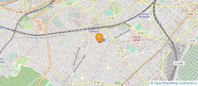 localisation de l'entreprise PARIS CHAUFFEUR DELUXE à CLAMART
