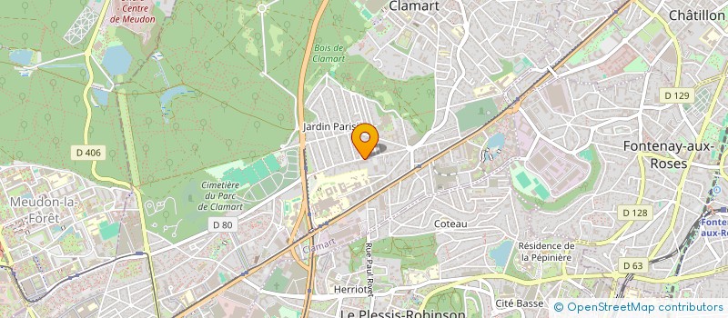 localisation de l'entreprise PARIS CHAUFFEURS SERVICES  CLAMART