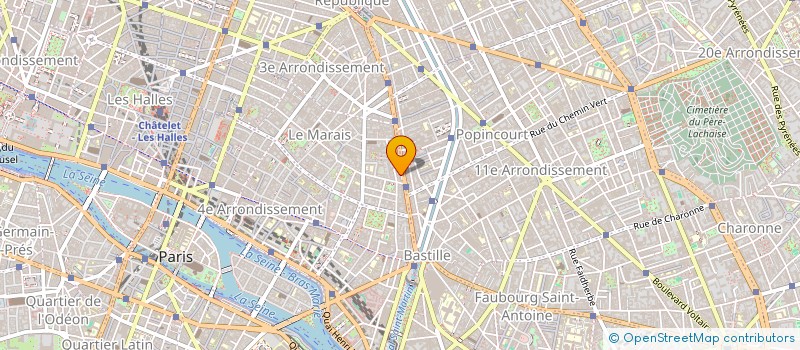 localisation de l'entreprise PARIS CHAUMIERE  PARIS