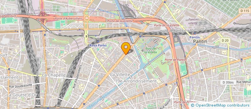 localisation de l'entreprise PARIS CHIC BAZAR  PARIS