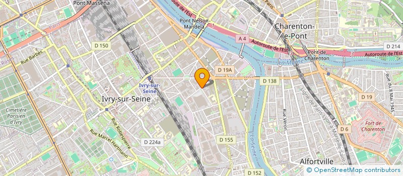 localisation de l'entreprise PARIS CHIC DRIVER  IVRY-SUR-SEINE