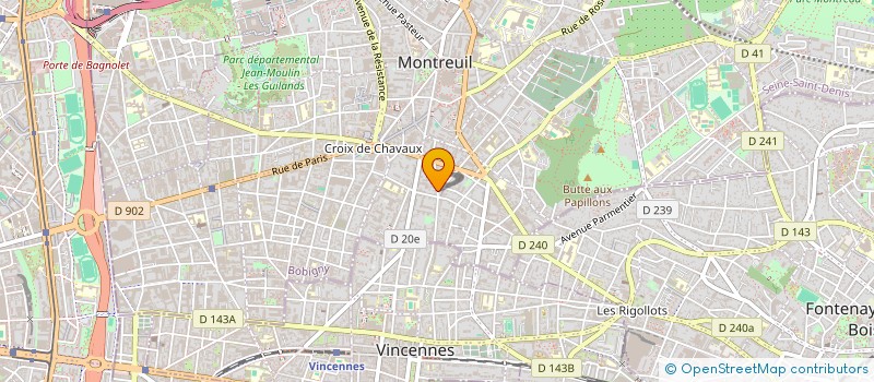 localisation de l'entreprise PARIS CITY CAR à MONTREUIL