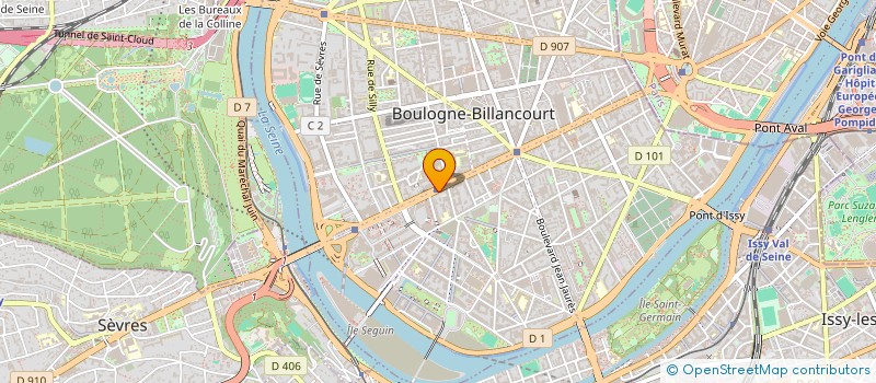 localisation de l'entreprise PARIS CONCEPT à BOULOGNE-BILLANCOURT