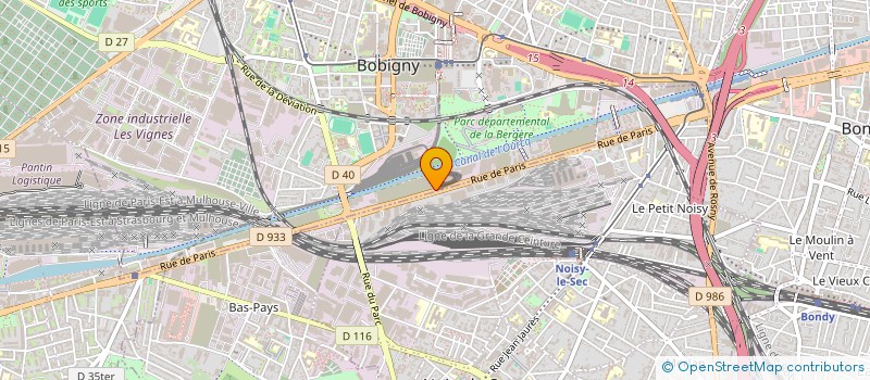 localisation de l'entreprise PARIS CONSTRUCTION  BOBIGNY