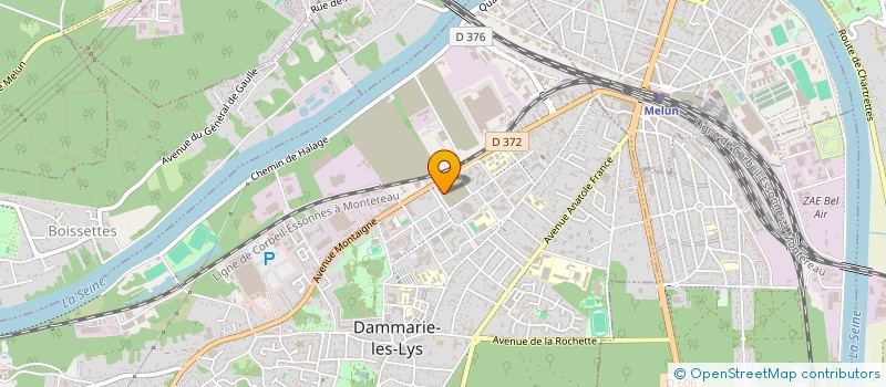 localisation de l'entreprise PARIS CONSTRUCTION à DAMMARIE LES LYS