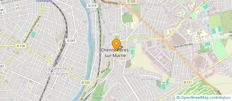 localisation de l'entreprise PARIS CONSTRUCTION SERVICES à CHENNEVIERES-SUR-MARNE