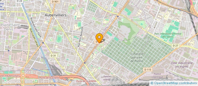 localisation de l'entreprise PARIS COUVERTURE  PANTIN