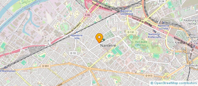 localisation de l'entreprise PARIS DECOR  NANTERRE