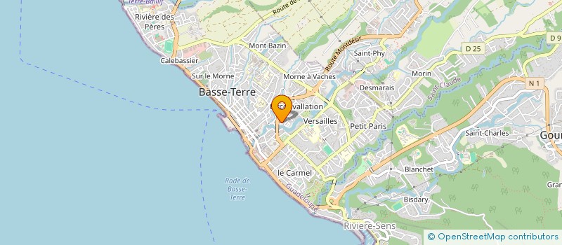 localisation de l'entreprise PARIS DEGRIFFE RESEAU GUADELOUPE à BASSE-TERRE