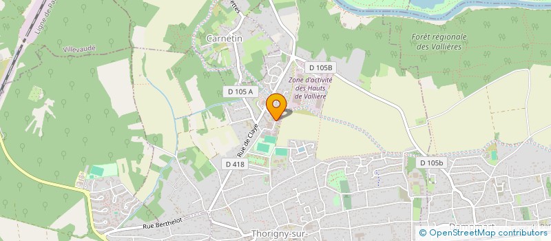 localisation de l'entreprise PARIS DISTRIBUTION à THORIGNY-SUR-MARNE