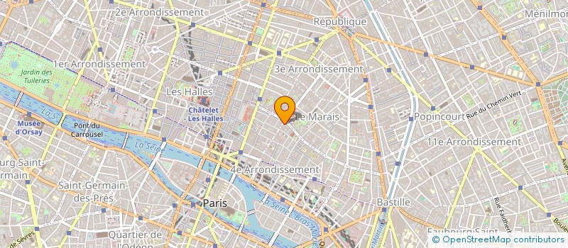 localisation de l'entreprise PARIS DISTRIBUTION à PARIS