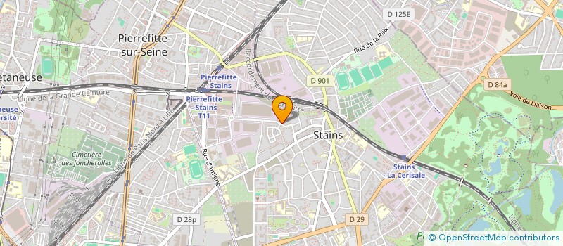 localisation de l'entreprise PARIS DISTRIBUTION à STAINS