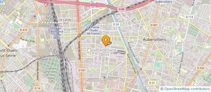 localisation de l'entreprise PARIS DISTRIBUTION à SAINT-DENIS