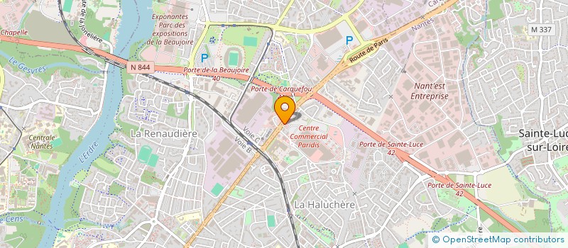 localisation de l'entreprise PARIS DISTRIBUTION à NANTES