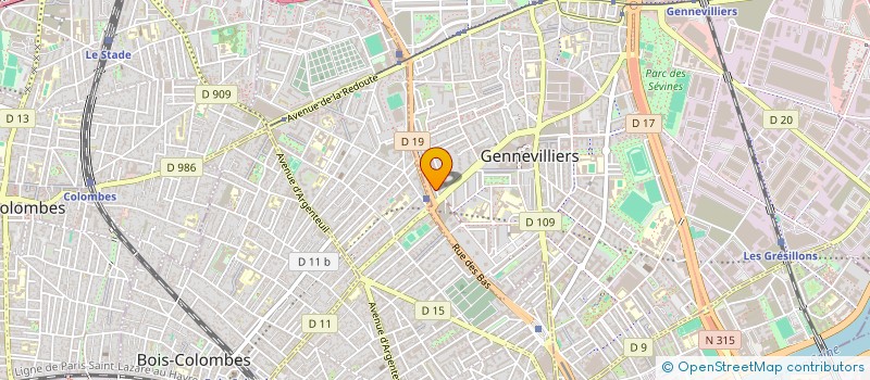 localisation de l'entreprise PARIS DRIVER PRO  GENNEVILLIERS