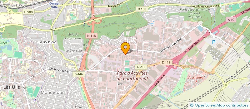 localisation de l'entreprise PARIS ECROUS FRANCE à LES ULIS