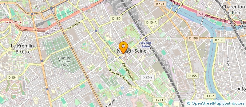 localisation de l'entreprise PARIS EICAR CAMPUS  IVRY-SUR-SEINE