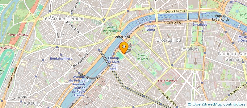 localisation de l'entreprise PARIS EIFFEL SHOPPING  PARIS