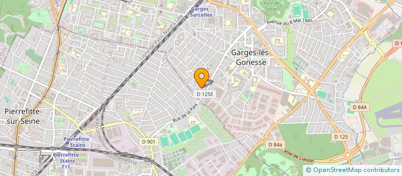 localisation de l'entreprise PARIS ELEC  SARCELLES