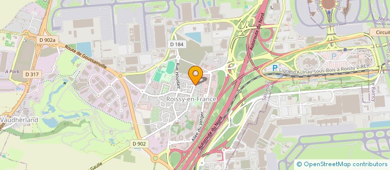 localisation de l'entreprise PARIS ELITE CONSTRUCTION  ROISSY-EN-FRANCE