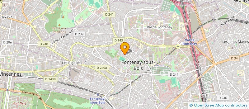 localisation de l'entreprise PARIS ELITE TRANSIT à FONTENAY-SOUS-BOIS