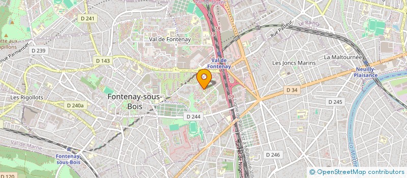 localisation de l'entreprise PARIS ELITE TRANSIT à FONTENAY-SOUS-BOIS
