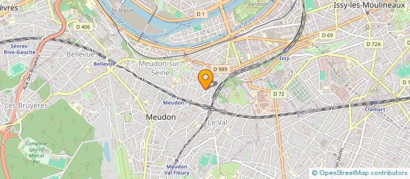 localisation de l'entreprise PARIS EN SCENE  MEUDON