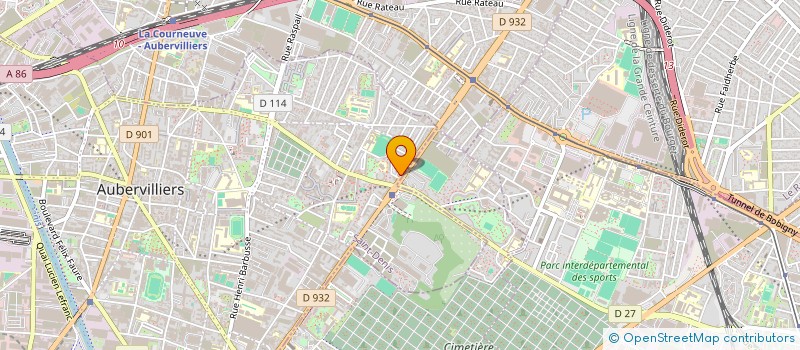 localisation de l'entreprise PARIS ENTREPRISE à AUBERVILLIERS