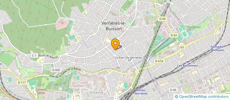 localisation de l'entreprise PARIS ESPERANCE à VERRIERES-LE-BUISSON