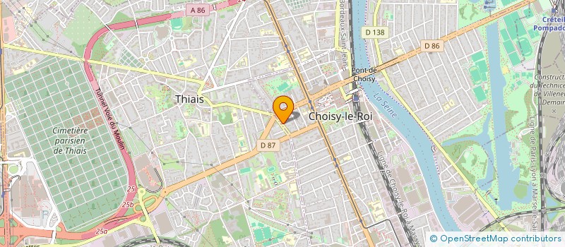 localisation de l'entreprise PARIS EST BATIMENT  CHOISY-LE-ROI