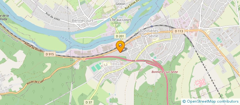 localisation de l'entreprise PARIS-EST ETANCHEITE à BONNIERES-SUR-SEINE