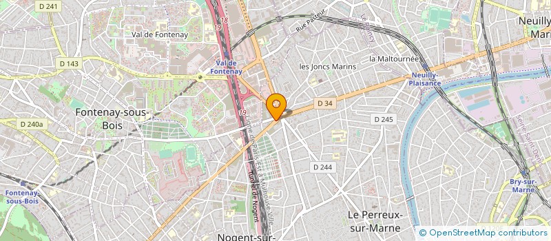 localisation de l'entreprise PARIS EST LOCATION  LE PERREUX-SUR-MARNE