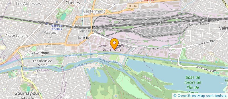 localisation de l'entreprise PARIS EST MATERIAUX  CHELLES