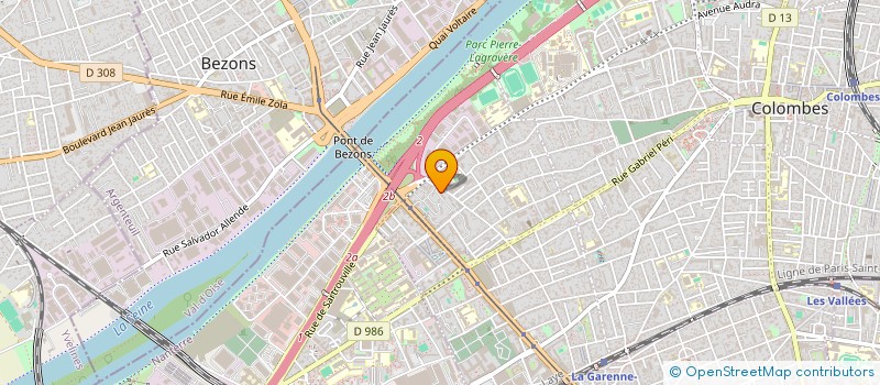 localisation de l'entreprise PARIS EST SERVICES  COLOMBES