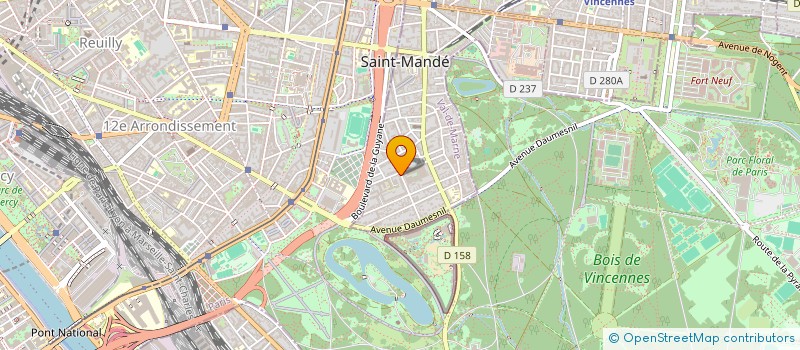 localisation de l'entreprise PARIS EST UNE FETE à SAINT-MANDE