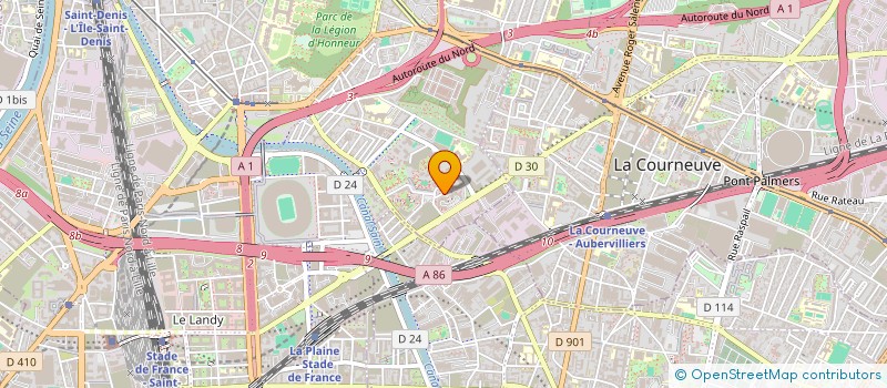 localisation de l'entreprise PARIS ETANCHE à SAINT-DENIS