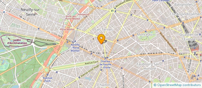 localisation de l'entreprise PARIS ETOILE HOTEL (P.E.H)  PARIS