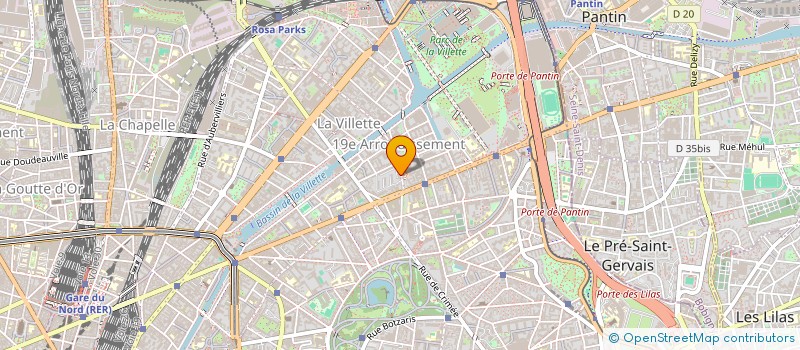 localisation de l'entreprise PARIS ETUDE  PARIS