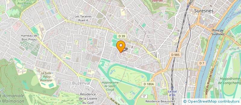 localisation de l'entreprise PARIS EVENTS à SURESNES