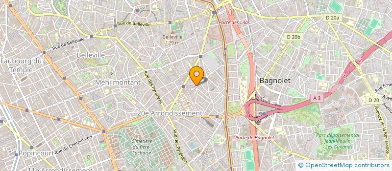 localisation de l'entreprise PARIS EXCLUSIVE TAXI  PARIS