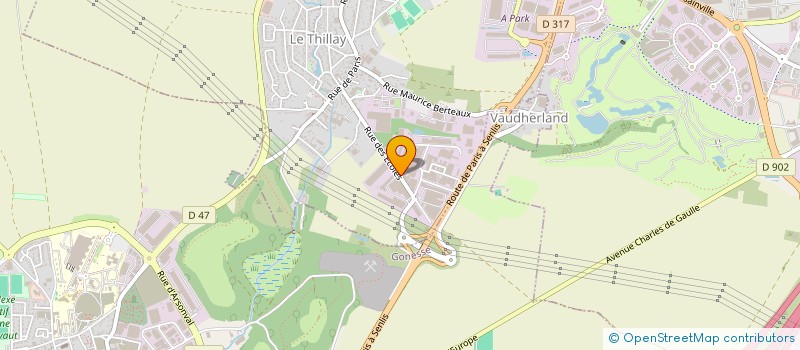 localisation de l'entreprise PARIS EXECUTIVE CATERING  LE THILLAY