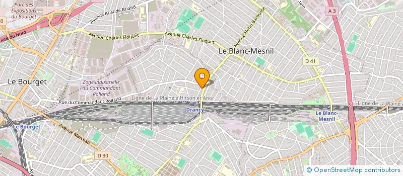 localisation de l'entreprise PARIS EXPRESS DISTRIBUTION à DRANCY